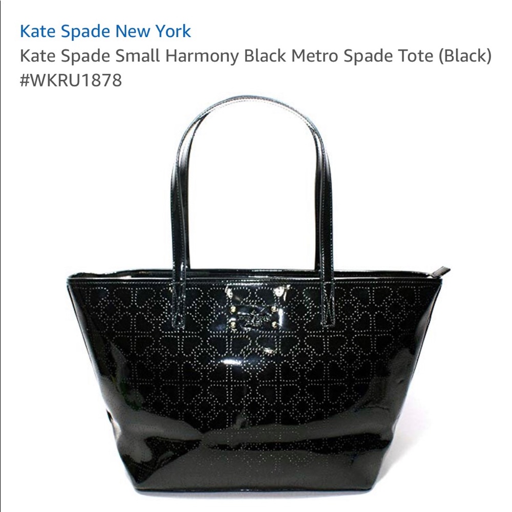🚫SOLD! Kate Spade Harmony Black Metro Spade Tote